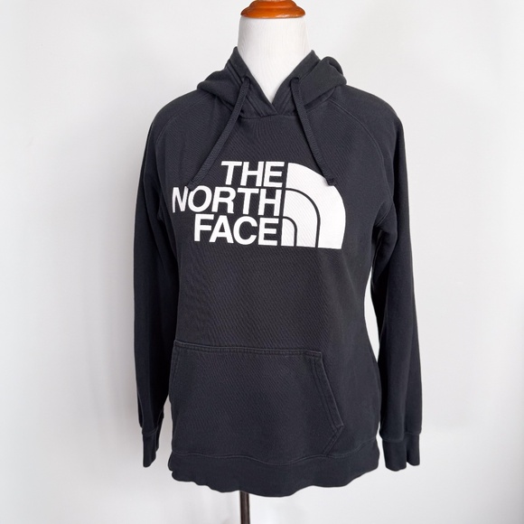 The North Face Women's Large Classic Long Sleeve Black Pullover Hoodie w/ Logo - Picture 2 of 11